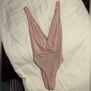 UO Strappy Pink Bodysuit